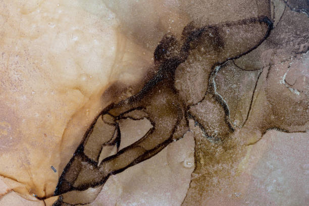 istock African lands abstract texture background. Alcohol Ink Artwork. Modern contemporary art. Hand painted alcohol ink texture. 1222821560