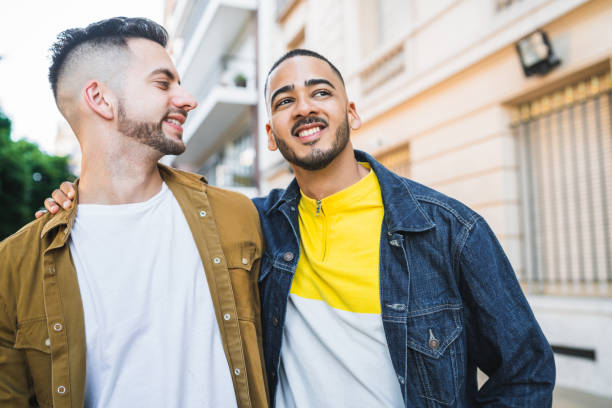 istock Gay couple spending time together. 1222821908