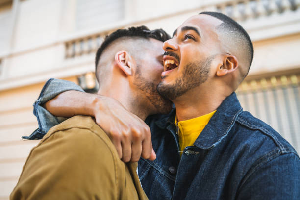 istock Gay couple spending time together. 1222821920