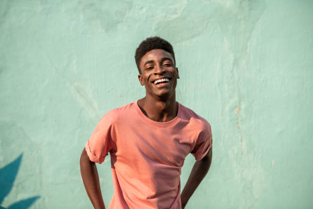 istock Portrait of a young handsome African man. 1222823238