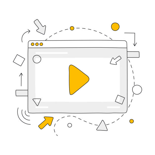 Video Content Creation Computer Animation Concept Vector Stock Illustration  - Download Image Now - iStock