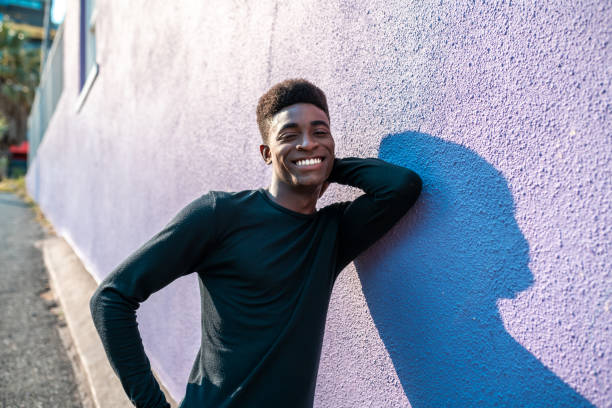 istock Portrait of a young handsome African man. 1222823367