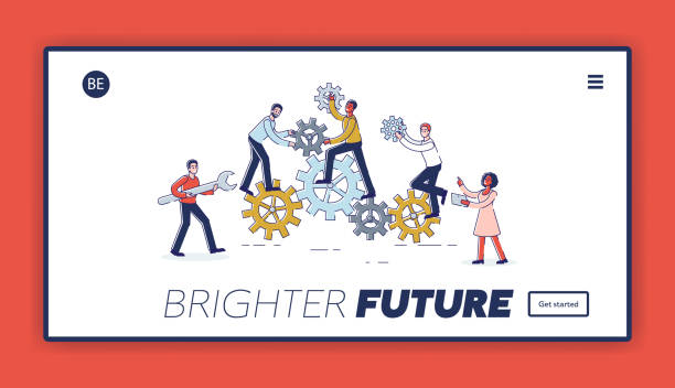 istock Teamwork Concept, Working In Team With Team Leader. Website Landing Page. Metaphor Of Comparing People Work With Cogwheel Mechanism. Web Page Cartoon Linear Outline Flat Style Vector Illustration 1222825284