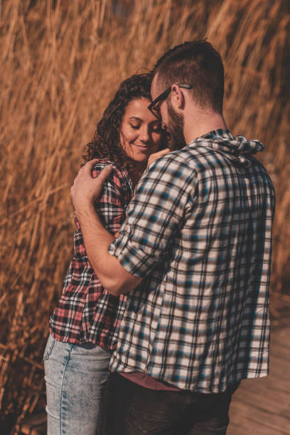 istock Couple hugging and kissing 1222826734
