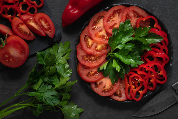 tomates et paprika rouge - Photo