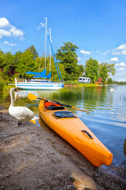 istock Vacations in Poland - active rest by the lake 1222836605