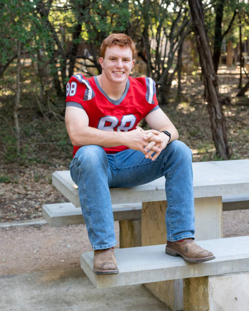 istock 2020 Graduation Photos with Handsome and athletic red-headed young man 1222836608