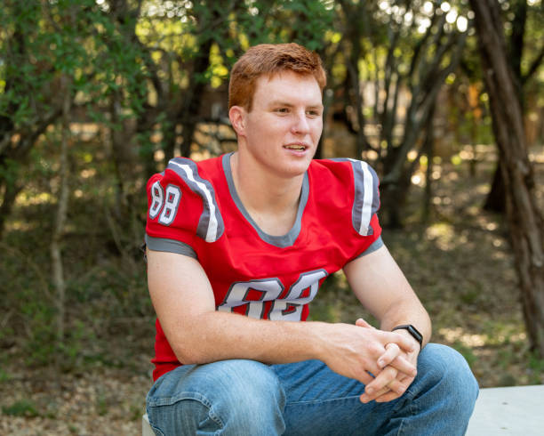 2020 Graduation Photos with Handsome and athletic red-headed young man