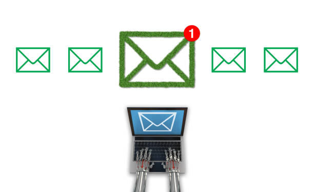 istock Concept of email receiving and sending 1222838866