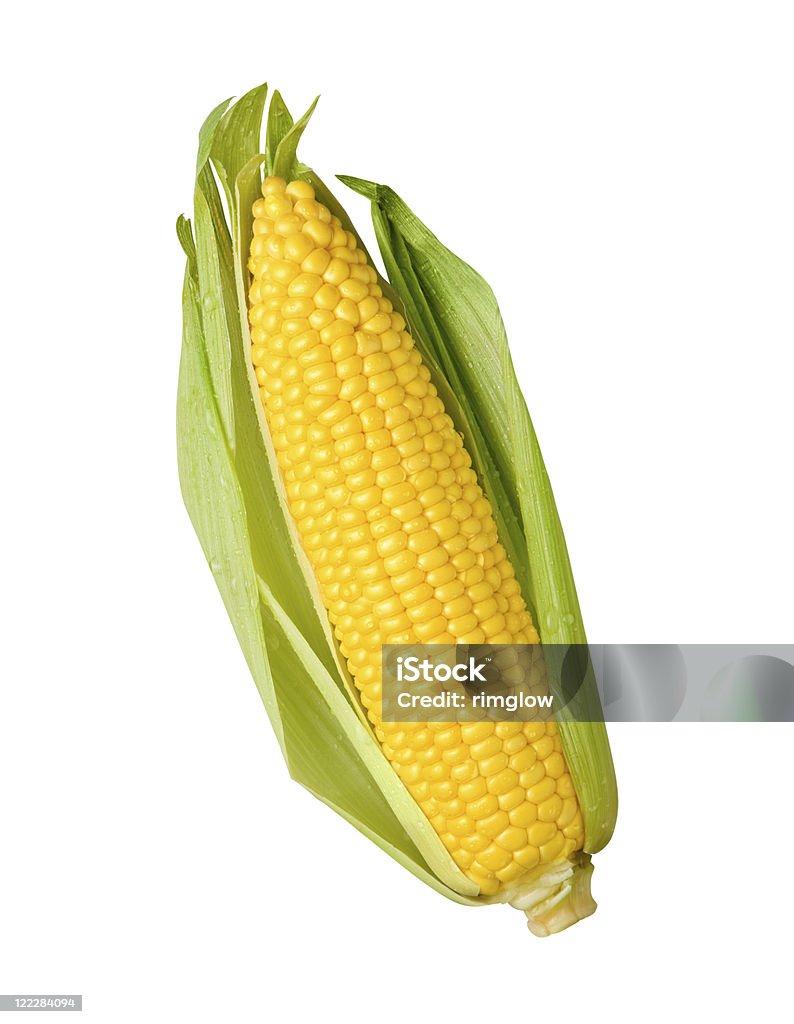 Espiga de maíz aislado - Foto de stock de Recortable libre de derechos