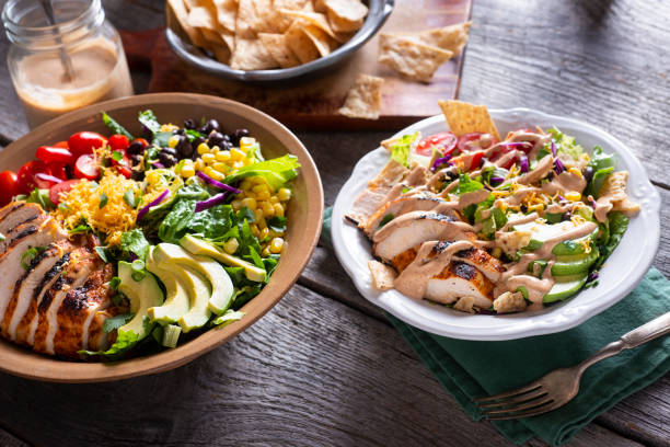 istock Southwestern Chicken Chopped Salad 1222841598