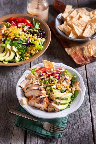 istock Southwestern Chicken Chopped Salad 1222841621