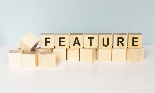 istock the word of FEATURE on building blocks concept 1222845362