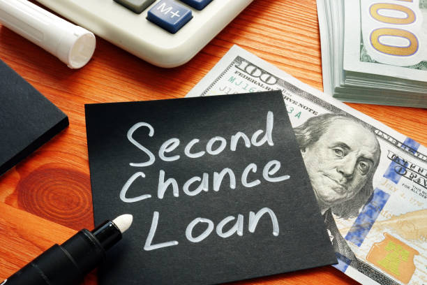 istock Second Chance Loan memo and cash. 1222845895
