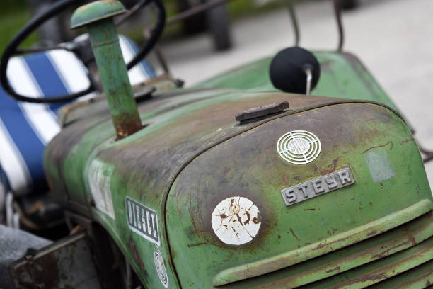Vintage tractor meeting in Sankt Konrad (Gmunden district, Upper Austria) - Every summer, well over 100 old tractors can be admired here.