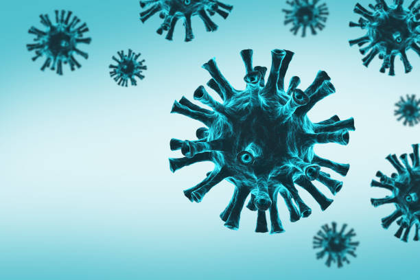 istock Group of COVID-19, coronavirus, virus, bacterium background 1222852794