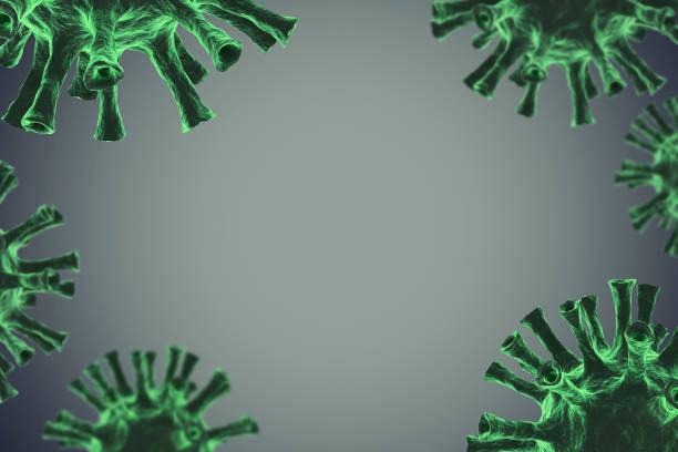 istock Group of COVID-19, coronavirus, virus, bacterium background 1222853613