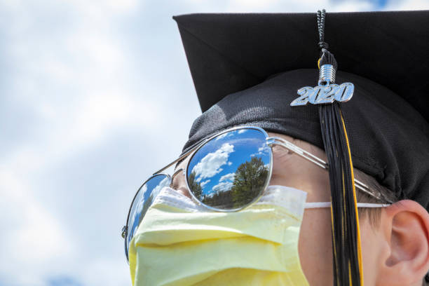 istock Class of 2020 Grad in Mirror Sunglasses 1222853961