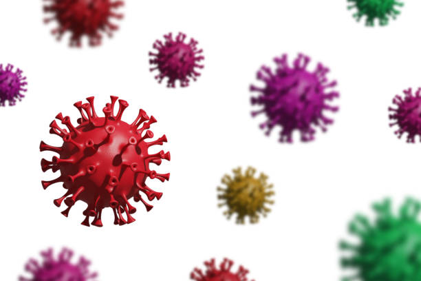 istock COVID-19, coronavirus, virus, bacterium on the white background 1222854820