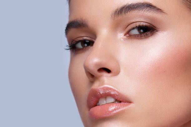 istock Beautiful girl with classic make-up 1222857926