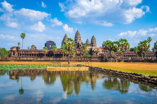 istock Ancient temple complex Angkor Wat, Siem Reap, Cambodia. 1222859944