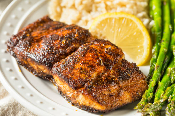 istock Homemade Blackened Mahimahi White Fish 1222860541