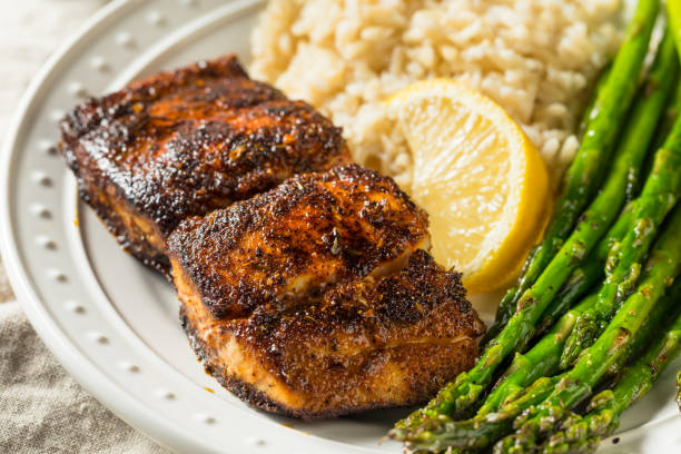 istock Homemade Blackened Mahimahi White Fish 1222861109