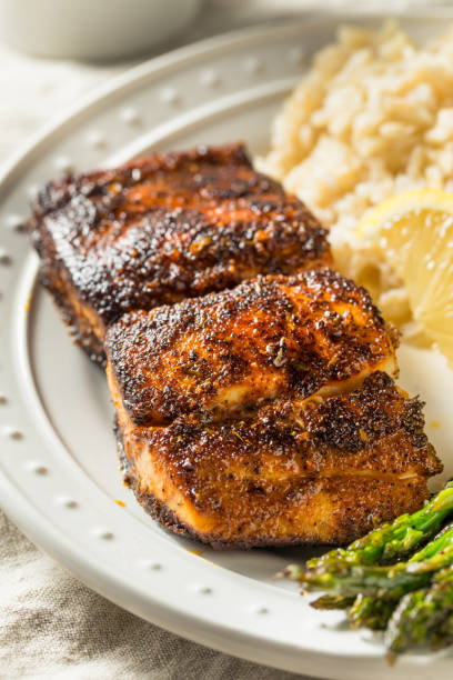 istock Homemade Blackened Mahimahi White Fish 1222861126