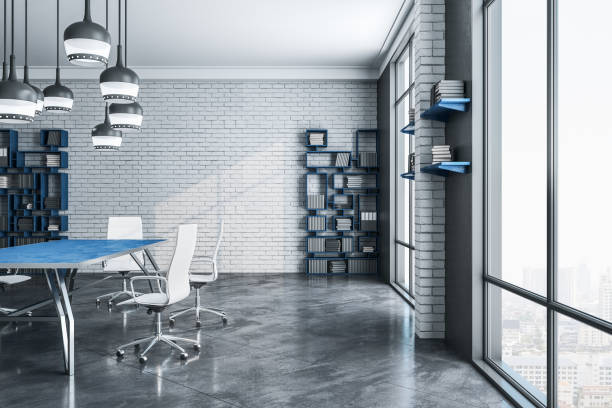istock Contemporary meeting office room 1222861138