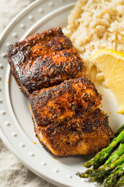 istock Homemade Blackened Mahimahi White Fish 1222861355