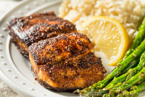 istock Homemade Blackened Mahimahi White Fish 1222862663