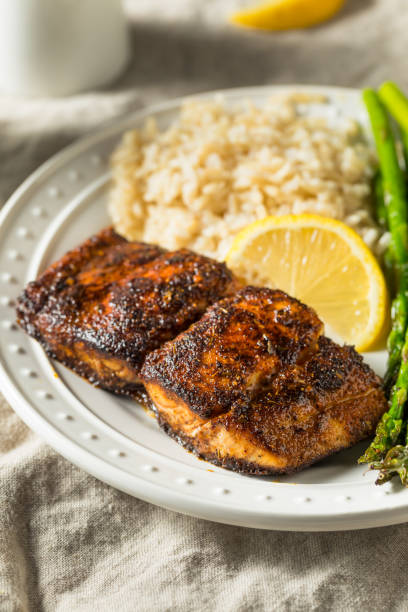 istock Homemade Blackened Mahimahi White Fish 1222862689
