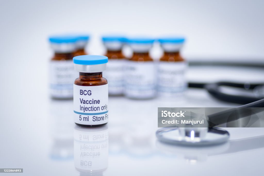 BCG tuberculosis vaccine vial BCG tuberculosis vaccine vial for photography purpose only Vaccination Stock Photo