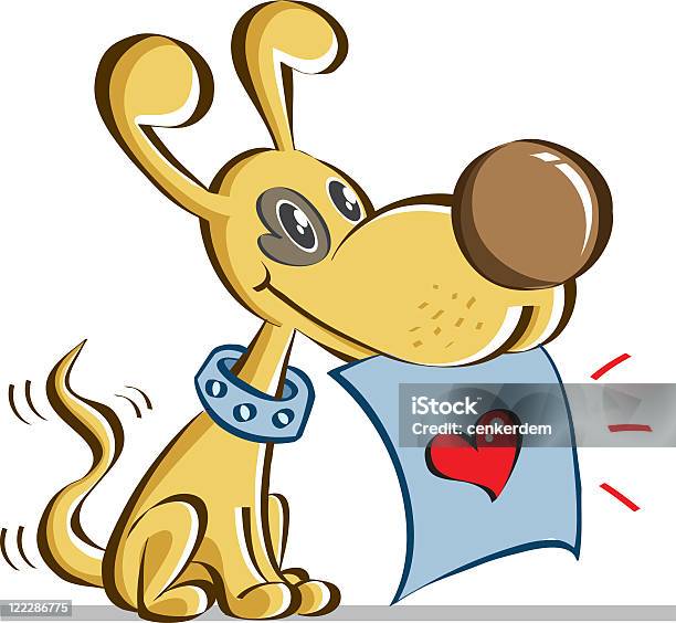 Pequeno Cão - Arte vetorial de stock e mais imagens de Osso para Cão - Osso para Cão, Símbolo do Coração, Banda desenhada - Produto Artístico