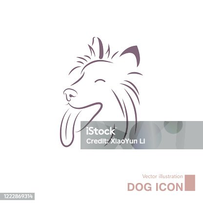 istock Vector drawn dog. 1222869314