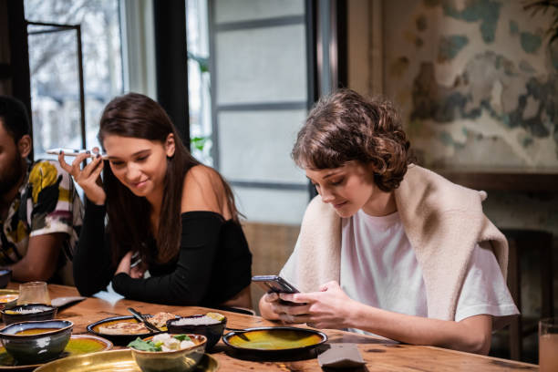 istock leisure, technology and people concept - group of happy internat 1222872963
