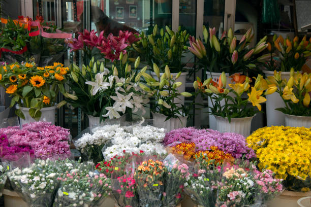 Photo of Flowers on sale in the street