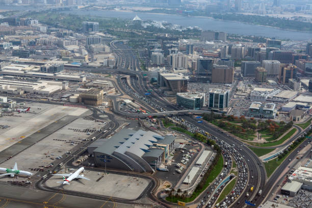 istock Aerial view from Dubai, UAE 1222873943
