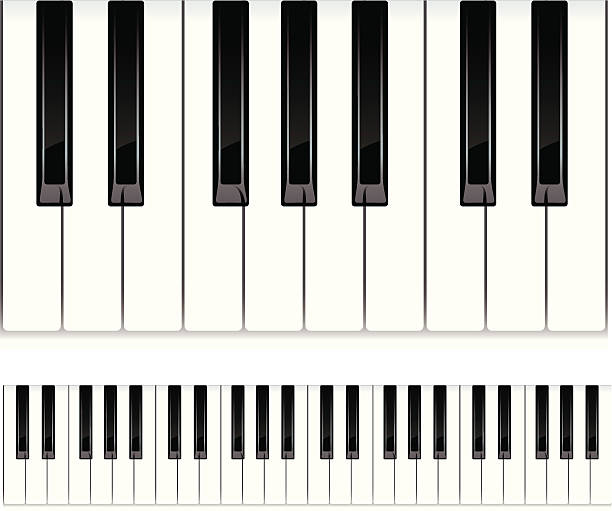 phím đàn piano. - dương cầm bàn phím âm nhạc hình minh họa sẵn có