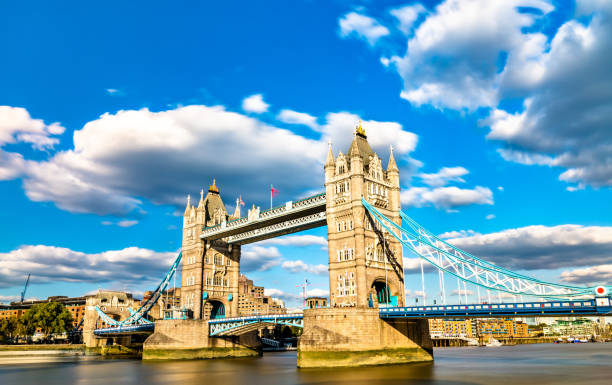 istock Tower Bridge across the Thames River in London 1222887693