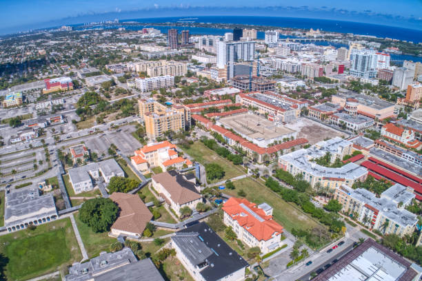 istock Aerial View of West Palm Beach in Florida 1222888521
