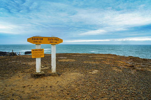 southernmost point of South Island, New Zealand.