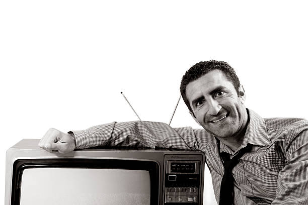 istock Adult Man Sitting By Television 122289192