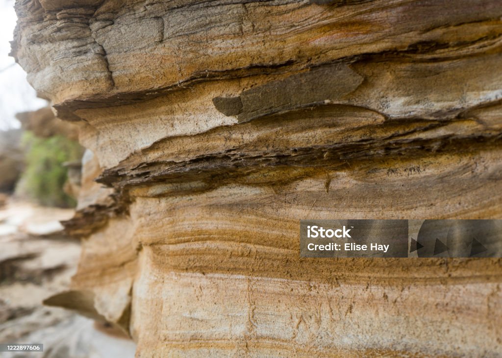 Close up photo of textured limestone cliffs Rock Face Stock Photo