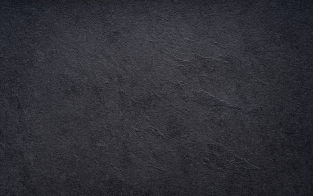 istock Black wall slate texture rough background, dark concrete floor or old grunge background 1222900726