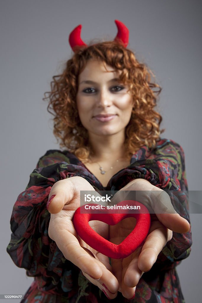 Liebe und Sin - Lizenzfrei Attraktive Frau Stock-Foto