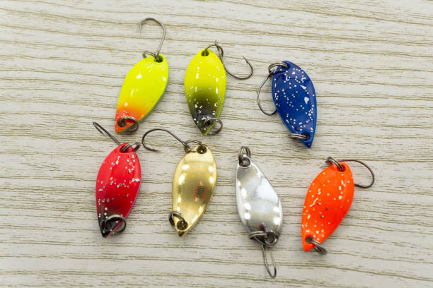 istock Fishing Spinning iron multicolored bait artificial bait 1222905362