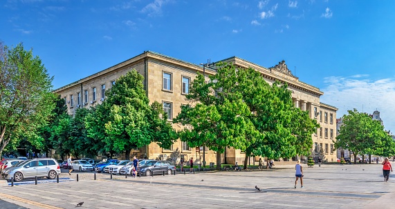 Ruse, Bulgaria - 07.26.2019. Regional Court in the city of Ruse, Bulgaria, on a sunny summer day