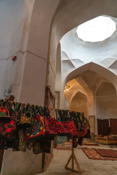 istock The old carpet market in Bukhara 1222915029