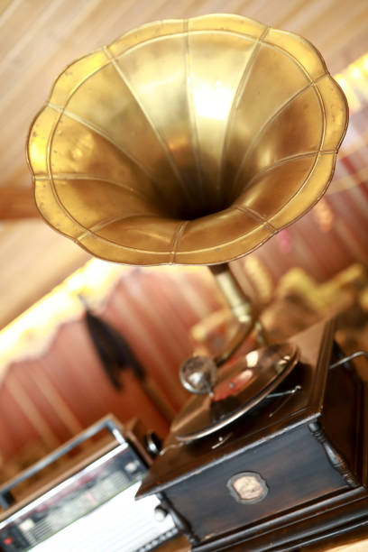 istock View of retro gramophone 1222929459